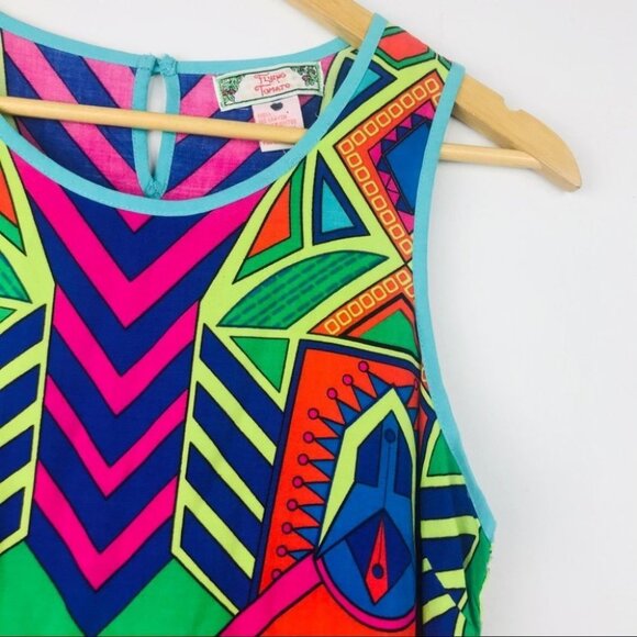 Flying Tomato  multicolour printed Pattern sleeveless Mini dress Women size S - Picture 8 of 16